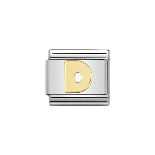 NOMINATION Classic Gold Letter D Charm - Bumbletree Ltd
