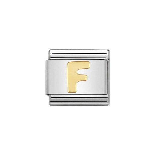 NOMINATION Classic Gold Letter F Charm - Bumbletree Ltd