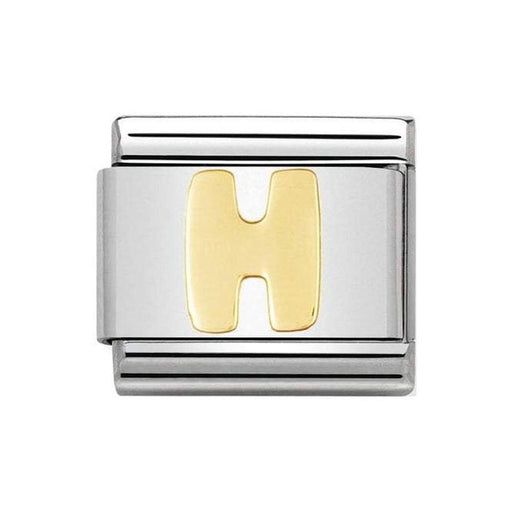 NOMINATION Classic Gold Letter H Charm - Bumbletree Ltd