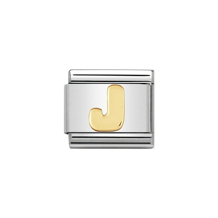 NOMINATION Classic Gold Letter J Charm - Bumbletree Ltd