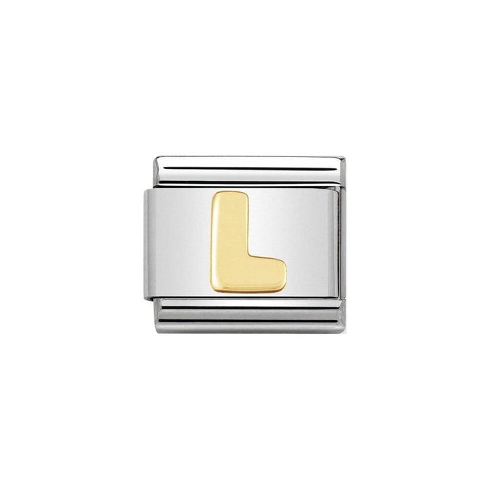 NOMINATION Classic Gold Letter L Charm - Bumbletree Ltd