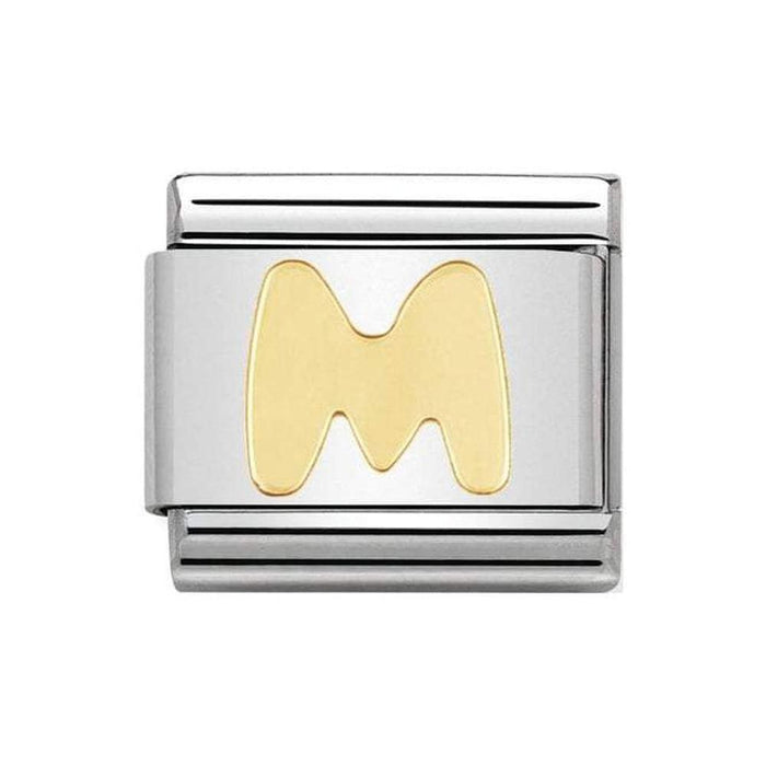 NOMINATION Classic Gold Letter M Charm - Bumbletree Ltd