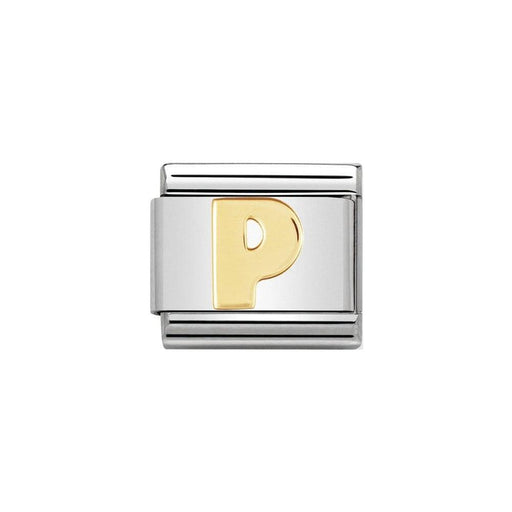 NOMINATION Classic Gold Letter P Charm - Bumbletree Ltd