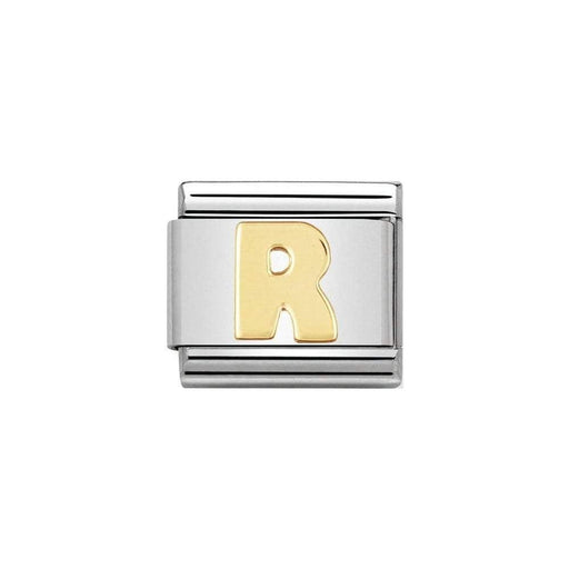 NOMINATION Classic Gold Letter R Charm - Bumbletree Ltd