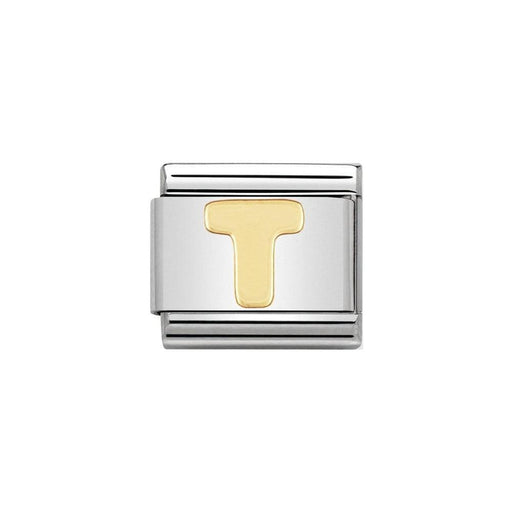 NOMINATION Classic Gold Letter T Charm - Bumbletree Ltd