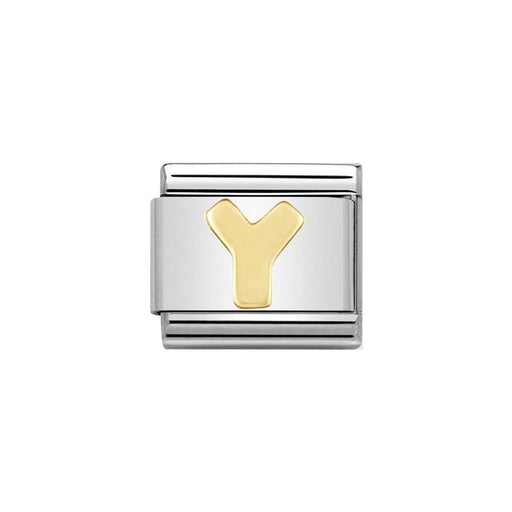NOMINATION Classic Gold Letter Y Charm - Bumbletree Ltd