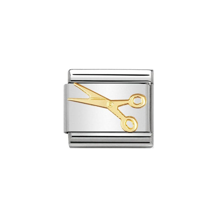 NOMINATION Classic Gold Little Scissors Charm - Bumbletree Ltd