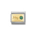 NOMINATION Classic Gold May Emerald Charm - Bumbletree Ltd