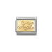NOMINATION Classic Gold My Angel Plate Charm - Bumbletree Ltd