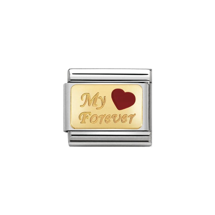 NOMINATION Classic Gold My Forever Charm - Bumbletree Ltd