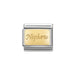 NOMINATION Classic Gold Nephew Plate Charm - Bumbletree Ltd