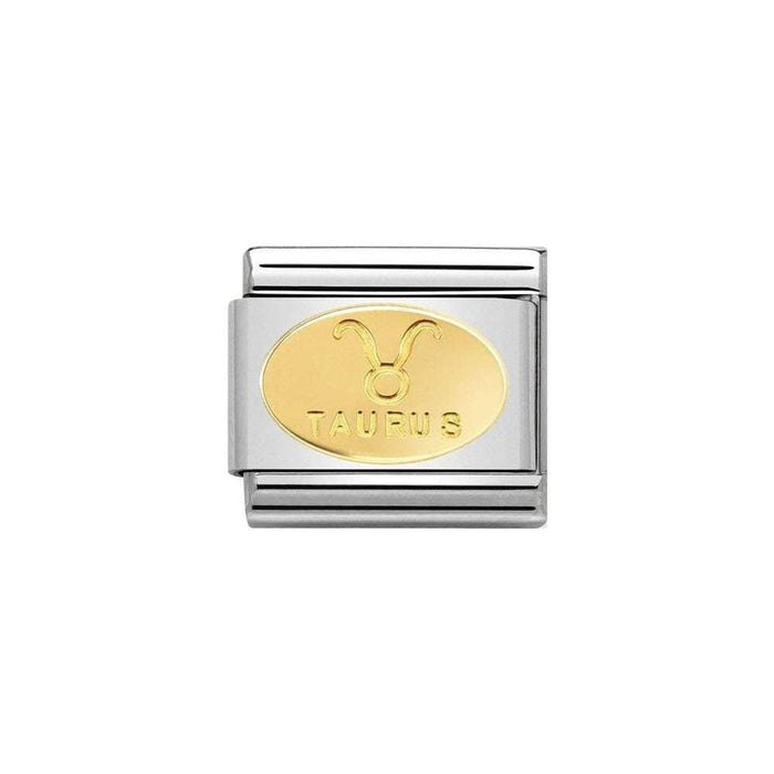 NOMINATION Classic Gold Oval Taurus Charm - Bumbletree Ltd