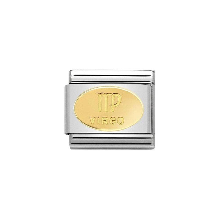 NOMINATION Classic Gold Oval Virgo Charm - Bumbletree Ltd