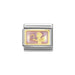 NOMINATION Classic Gold & Pink Romance Messenger Angel Charm - Bumbletree Ltd