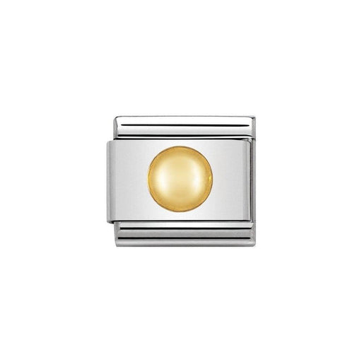 NOMINATION Classic Gold Raised Big Dot Charm - Bumbletree Ltd