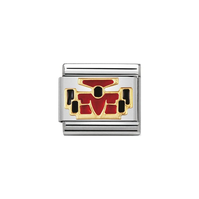 NOMINATION Classic Gold & Red Car Charm - Bumbletree Ltd