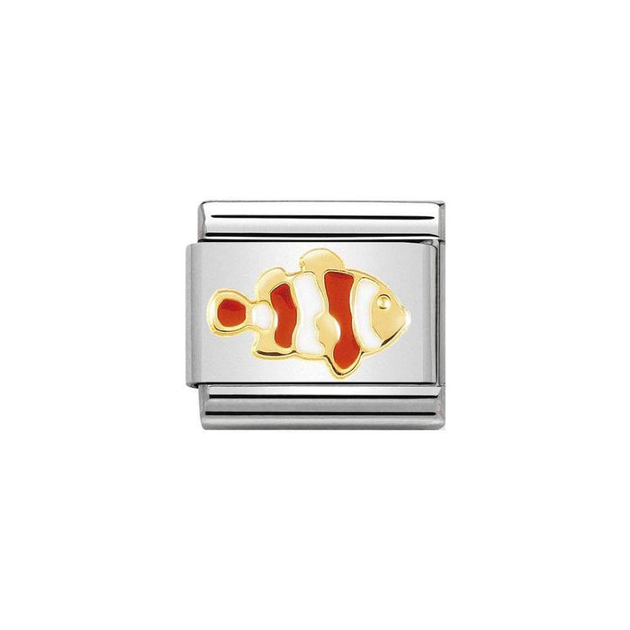 NOMINATION Classic Gold & Red Clownfish Charm - Bumbletree Ltd