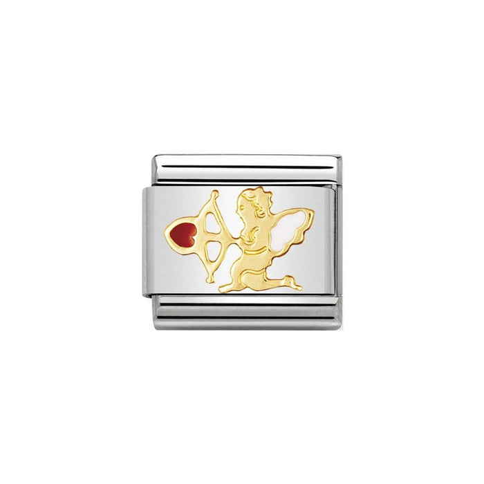 NOMINATION Classic Gold & Red Cupid Charm - Bumbletree Ltd