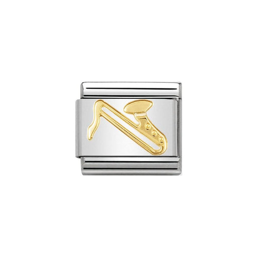 NOMINATION Classic Gold Saxophone Charm - Bumbletree Ltd