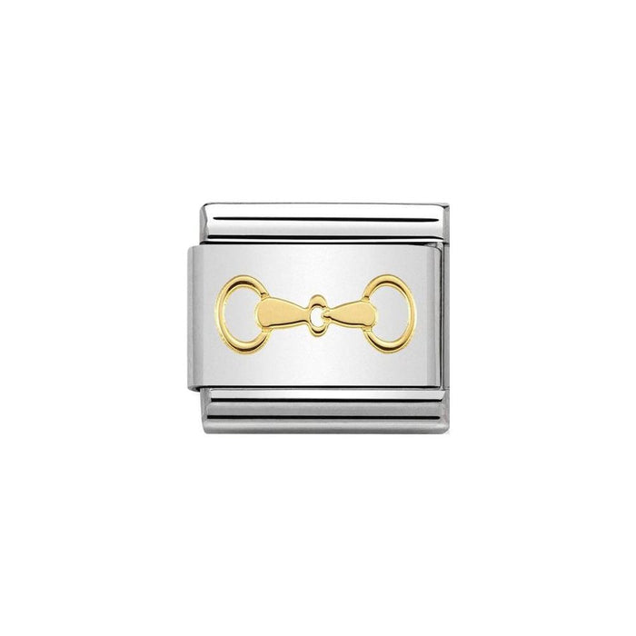 NOMINATION Classic Gold Snaffle Bit Charm - Bumbletree Ltd