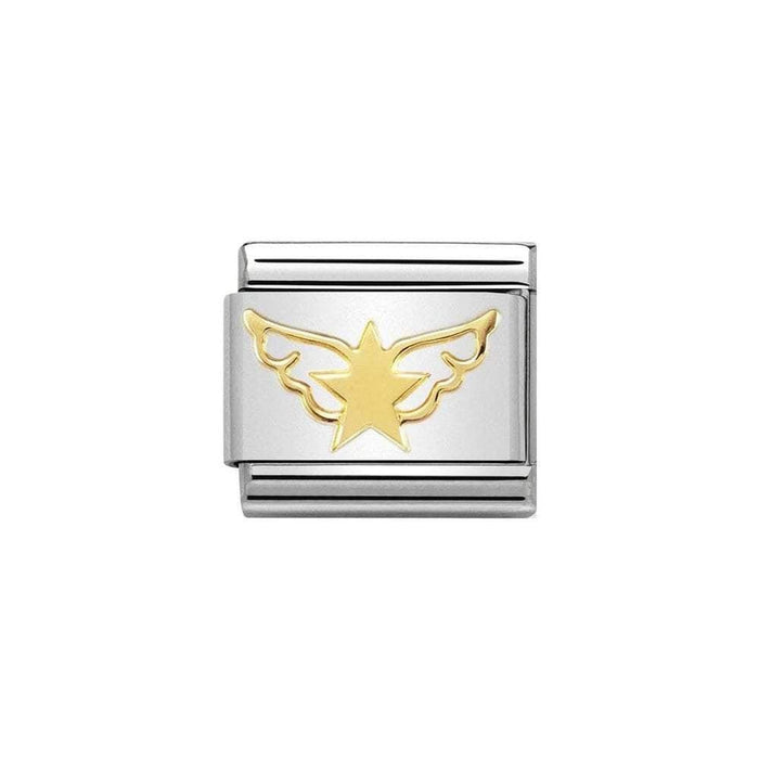 NOMINATION Classic Gold Star Angel Charm - Bumbletree Ltd