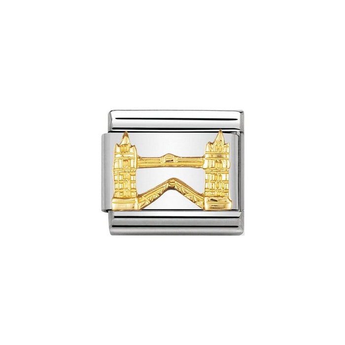 NOMINATION Classic Gold Tower Bridge Charm - Charms - Nomination - Bumbletree Ltd