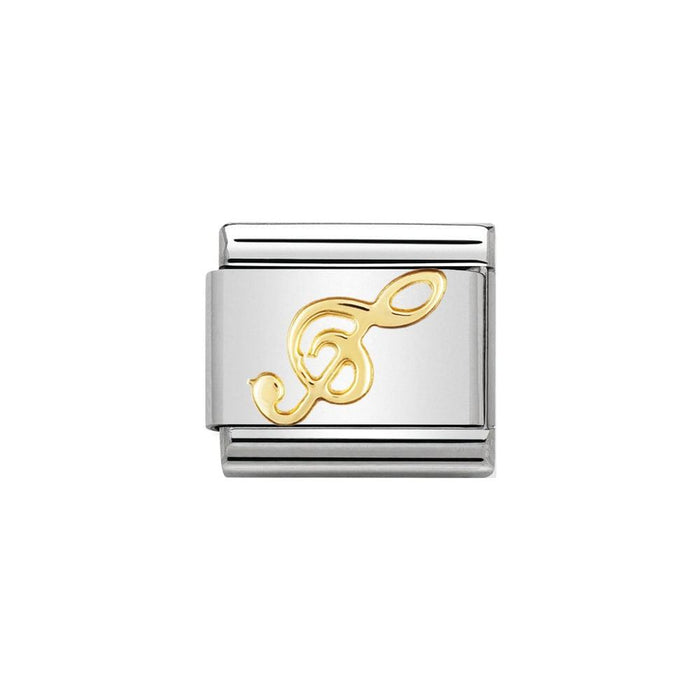 NOMINATION Classic Gold Treble Clef Charm - Bumbletree Ltd