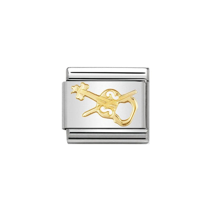 NOMINATION Classic Gold Violin Charm - Bumbletree Ltd