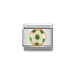 NOMINATION Classic Gold White & Green Football Charm - Bumbletree Ltd