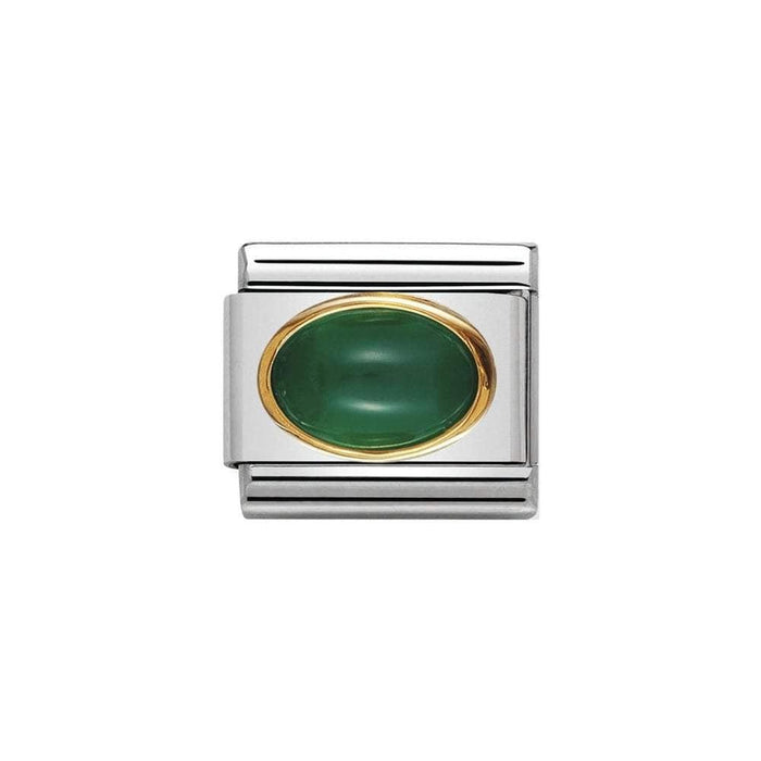 NOMINATION Classic Green Agate Charm - Bumbletree Ltd