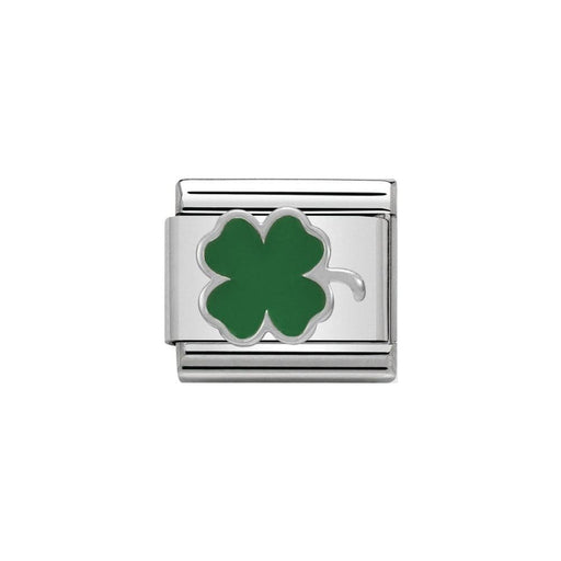 NOMINATION Classic Green Clover Charm - Bumbletree Ltd