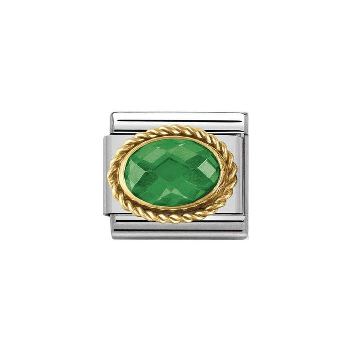 NOMINATION Classic Green Cubic Zirconia Charm - Bumbletree Ltd