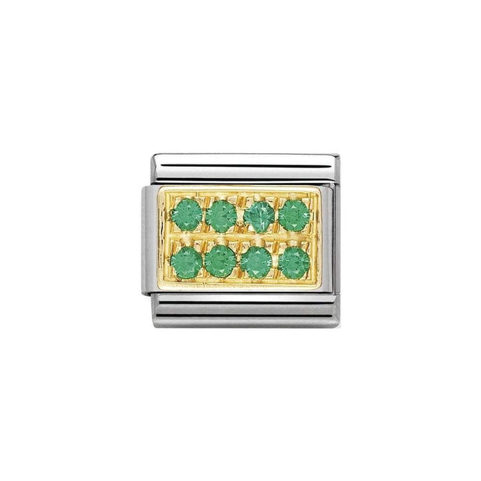 NOMINATION Classic Green Cubic Zirconia Charm - Bumbletree Ltd