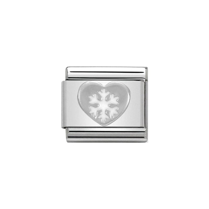 NOMINATION Classic Heart With Snowflake Charm - Bumbletree Ltd