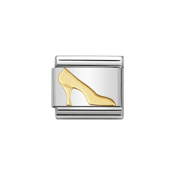 NOMINATION Classic Gold High Heel Shoe Charm - Bumbletree Ltd