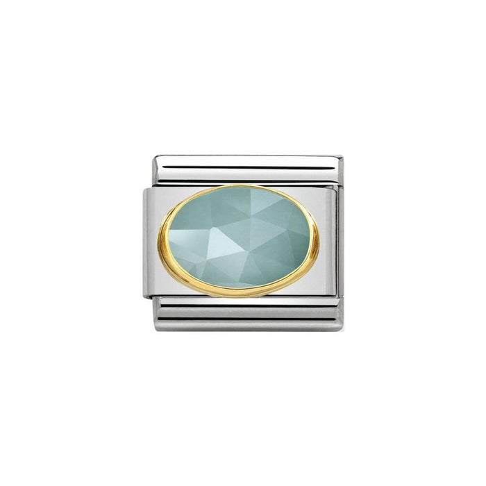 NOMINATION Classic Light Blue Jade Charm - Bumbletree Ltd