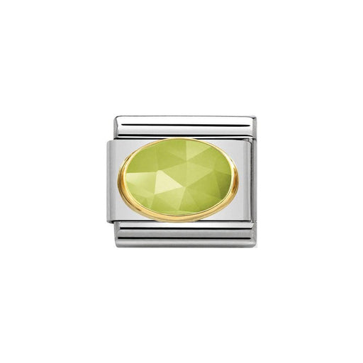 NOMINATION Classic Light Green Jade Charm - Bumbletree Ltd