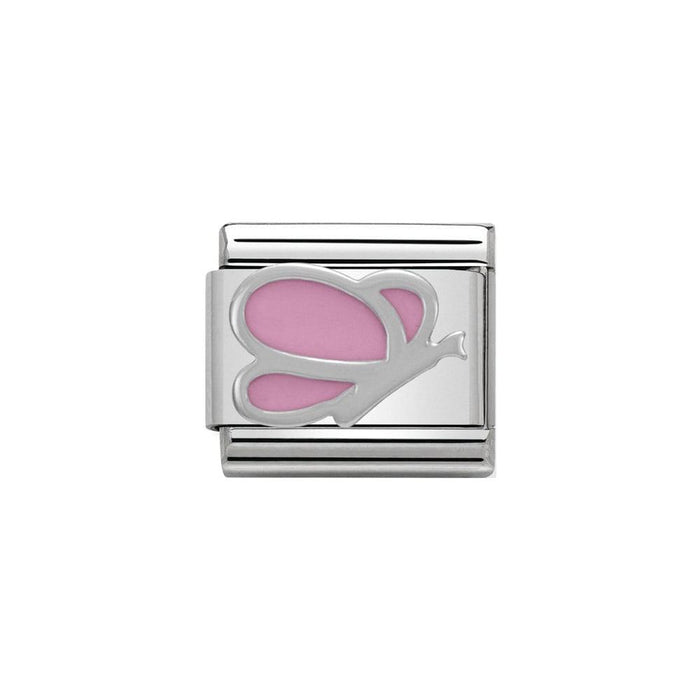 NOMINATION Classic Pink Butterfly Charm - Bumbletree Ltd