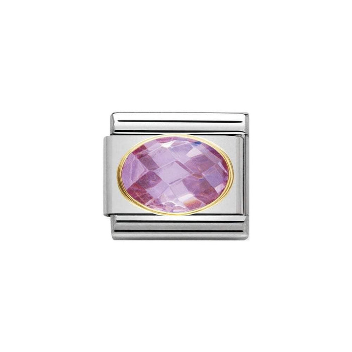 NOMINATION Classic Pink Cubic Zirconia Charm - Bumbletree Ltd