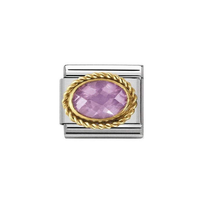 NOMINATION Classic Pink Cubic Zirconia Charm - Bumbletree Ltd