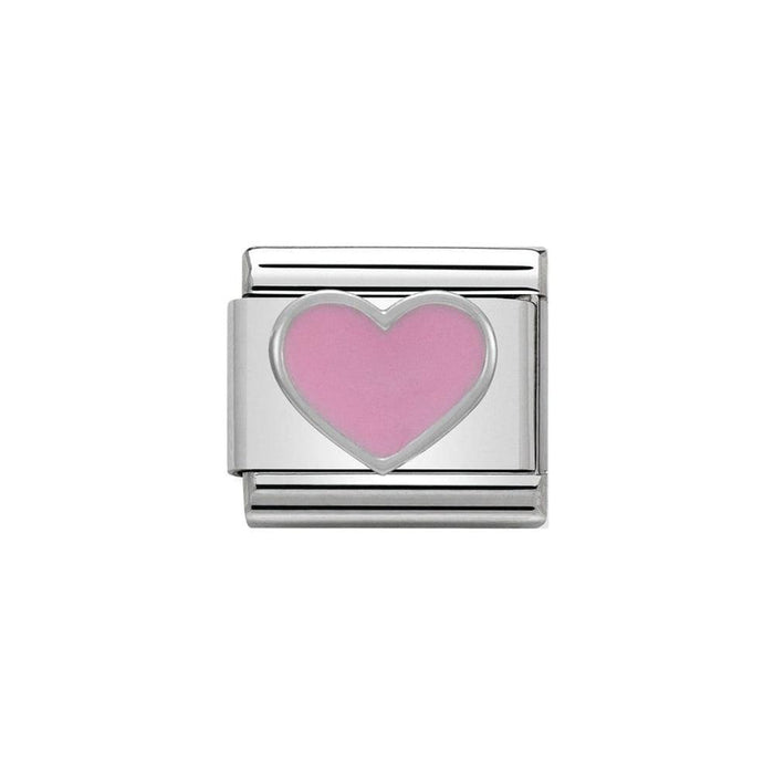 NOMINATION Classic Pink Heart Charm - Bumbletree Ltd