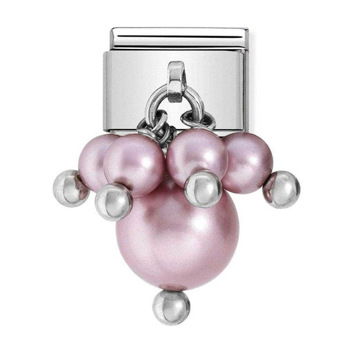 NOMINATION Classic Pink Pearls Charm - Bumbletree Ltd