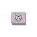 NOMINATION Classic Pink With CZ Heart Charm - Bumbletree Ltd