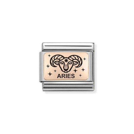 NOMINATION Classic Rose Gold Aries Zodiac Charm - Bumbletree Ltd