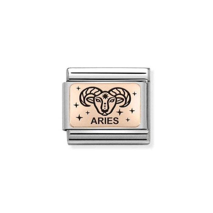 NOMINATION Classic Rose Gold Aries Zodiac Charm - Bumbletree Ltd