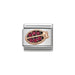 NOMINATION Classic Rose Gold Black Rhodium & Red CZ Ladybug Charm - Bumbletree Ltd