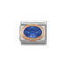 NOMINATION Classic Rose Gold Blue CZ Charm - Bumbletree Ltd