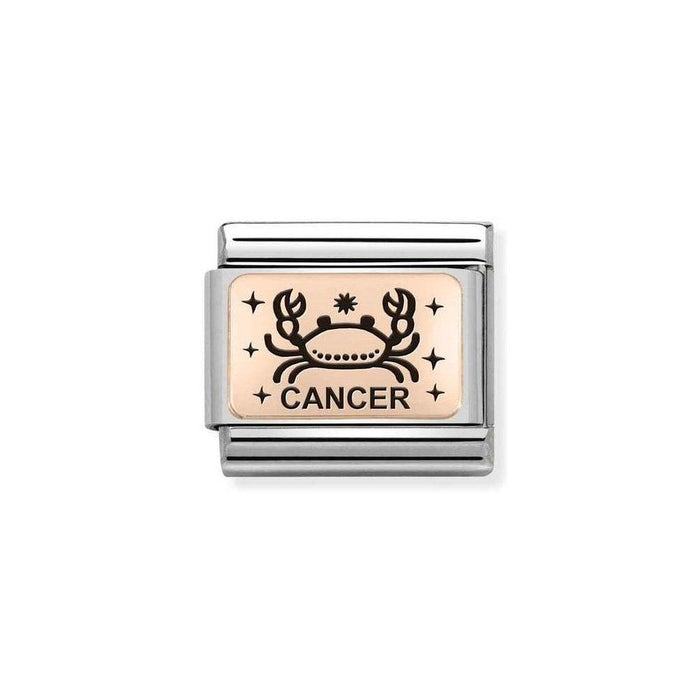 NOMINATION Classic Rose Gold Cancer Zodiac Charm - Bumbletree Ltd