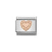 NOMINATION Classic Rose Gold Diamond Heart Charm - Bumbletree Ltd