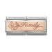 NOMINATION Classic Rose Gold Family with Flower Double Charm - Bumbletree Ltd